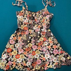 Black and floral sundress